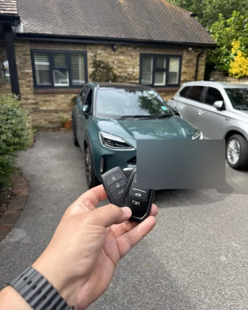 Spare smart key supplied for a Toyota Yaris Cross