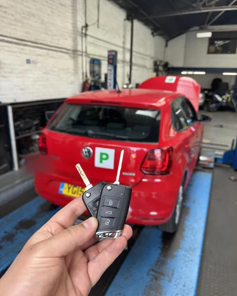 Fresh flip key cut and coded for a VW Polo