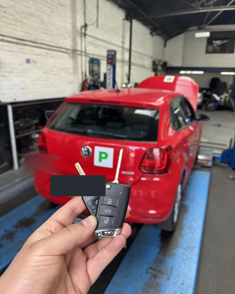 Fresh flip key cut and coded for a VW Polo